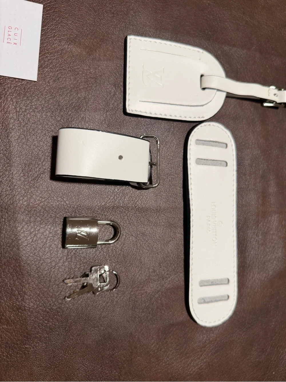 White Leather Bag Strap Replacement